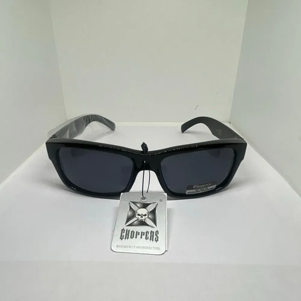 Choppers Sunglasses UV400 Wrap Around Biker Style
